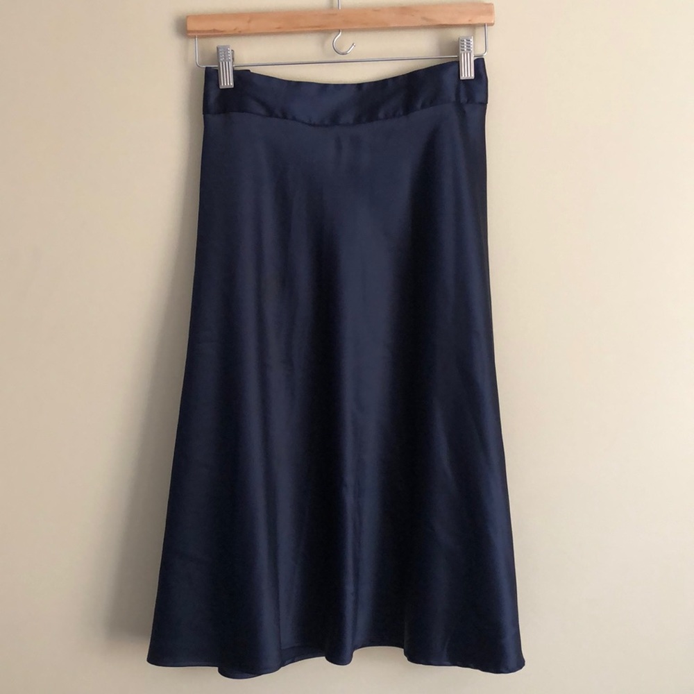 Blue satin skirt - A New Day